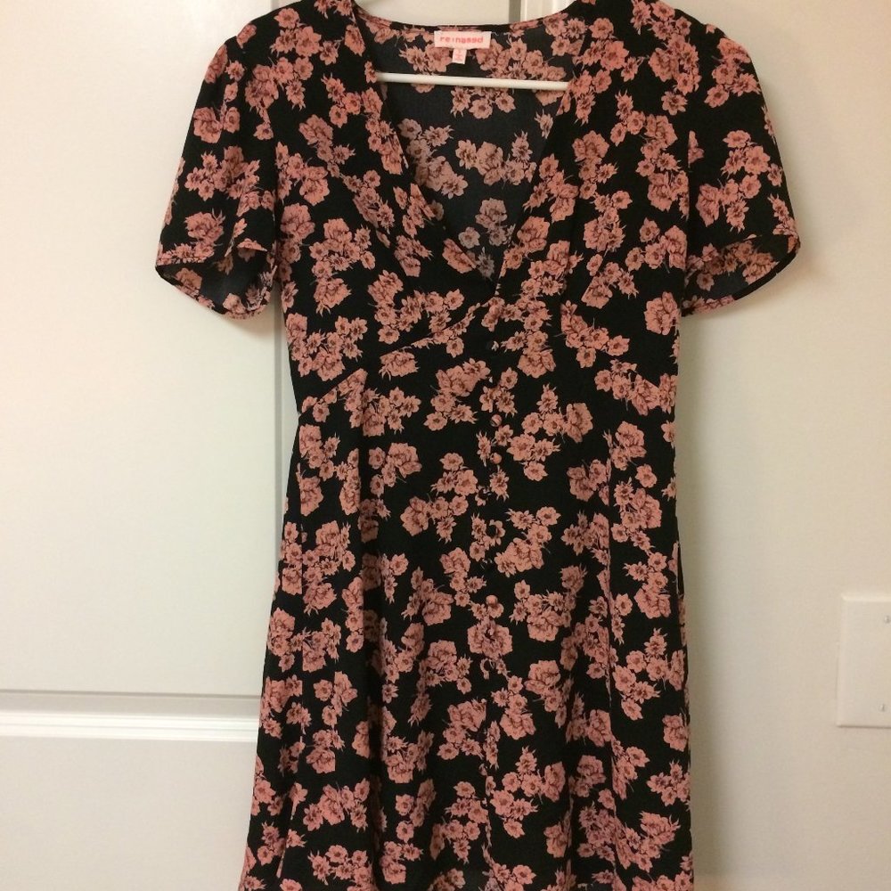 Renamed Deep V Floral Mini